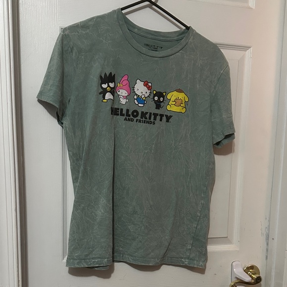 Hello Kitty Tops - Hello Kitty and Friends Green Tee Size Small